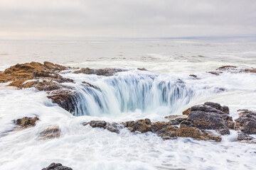 Thor's Well on the Oregon coast.