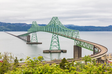 The Astoria-Megler bridge across the Columbia River.