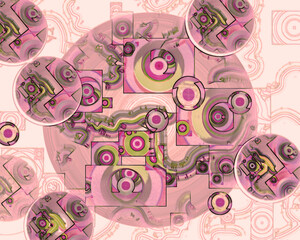 Obraz premium This is one of my favorite digital fantasy images. It’s structural and mathematical, whimsical and flowing, at the same time. 
