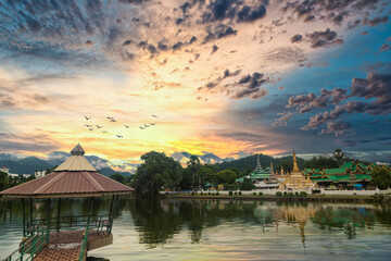 Wat Chong Klang and Wat Chong Kham ,Mae Hong Son, Thailand