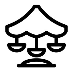 Carousel Line Icon Vector