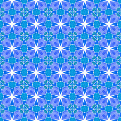 Chevron watercolor pattern. Blue trending boho