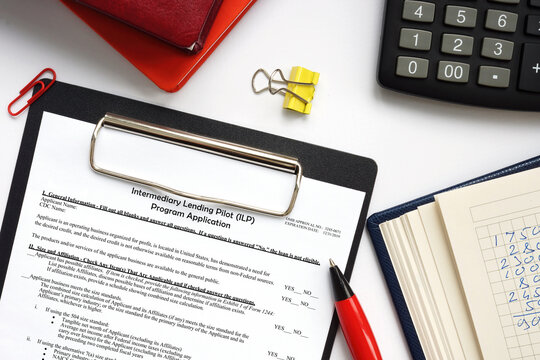 SBA form 2417 Intermediary Lending Pilot (ILP) Program Application