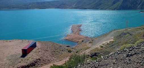 The potrerillos dam