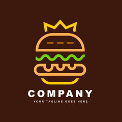 Royal burger logo design