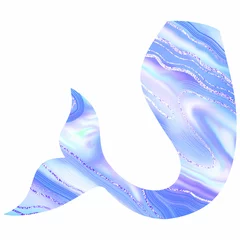 Tuinposter Blue mermaid Tail  © Tatyana Olina
