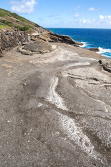 Coastline on Oahu Island, Hawaii.