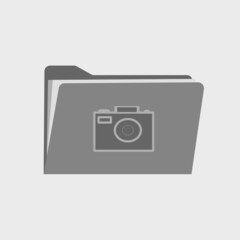 Gallery Folder Open folder and close folder. Folders with documents. Four Folders icons. Vector illustration.
