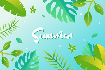 Fototapeta na wymiar Summer Spring background, free vector, banner, website design