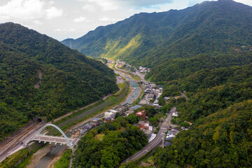 Fototapeta na wymiar 台湾、台北周辺の観光名所を旅行している風景 Scenes from a trip to tourist attractions around Taipei, Taiwan. 