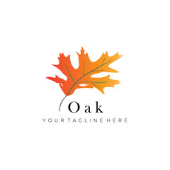 oak logo line art vector illustration design creative nature minimalist monoline outline linear simple modern