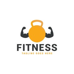 sports sports body building logo icon vector template.