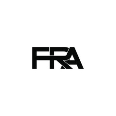 Obraz premium fra initial letter monogram logo design