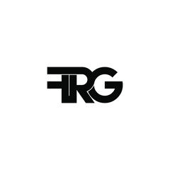 frg initial letter monogram logo design