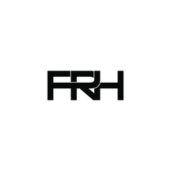 Fototapeta premium frh initial letter monogram logo design
