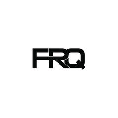 frq initial letter monogram logo design