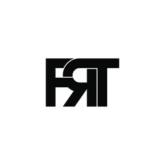 Obraz premium frt initial letter monogram logo design