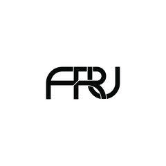 fru initial letter monogram logo design