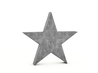 Obraz premium Concrete star symbol