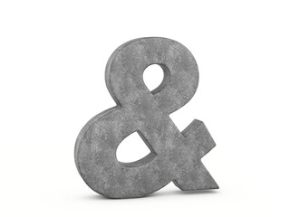 Concrete ampersand symbol