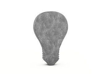Concrete bulb symbol