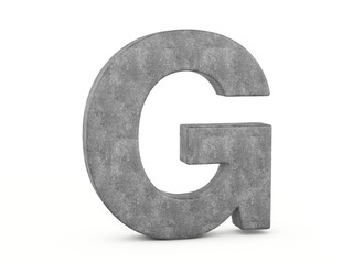 Concrete letter G