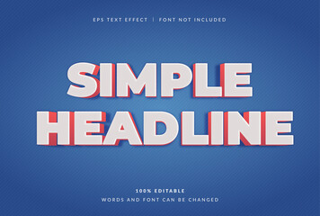 Simple Headline Text Effect