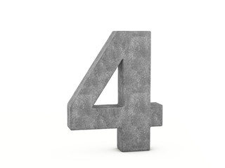 Concrete number four