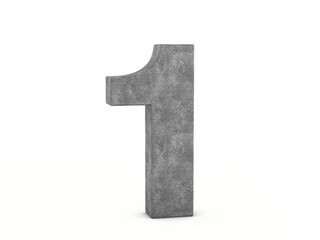 Concrete number one