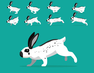 Animal Animation Sequence Rabbit English Spot Cartoon Vector