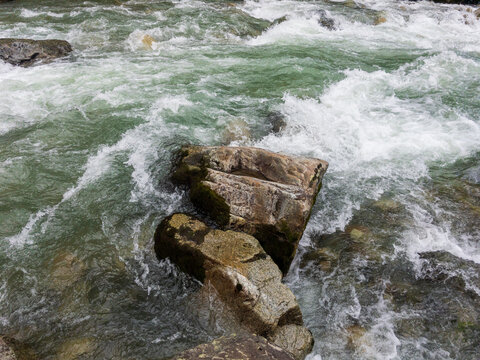 River Swat In Kalam Valley Pakistan