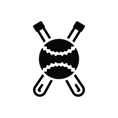 Black solid icon for mlb