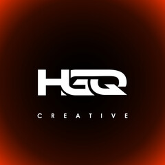 HGQ Letter Initial Logo Design Template Vector Illustration