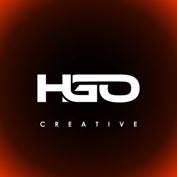 HGO Letter Initial Logo Design Template Vector Illustration
