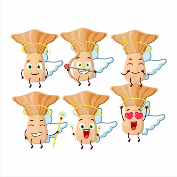 Lactarius cartoon designs as a cute angel character