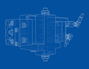 Abstract industry object concept. Vector