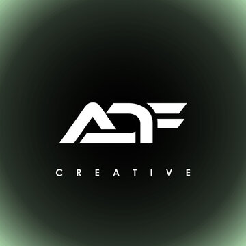 ADF Letter Initial Logo Design Template Vector Illustration