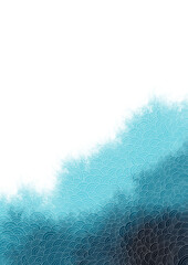 Abstract marine blue watercolor background with oriental ocean wave texture for decoration on sea and summer holiday.