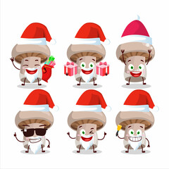 Santa Claus emoticons with portobelo cartoon character