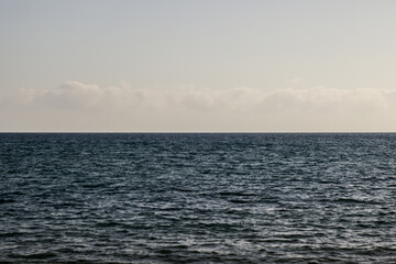 The mediterranean sea and the sky
