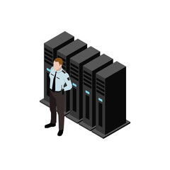 Datacenter Isometric Icon