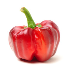 fresh red pepper on a white background