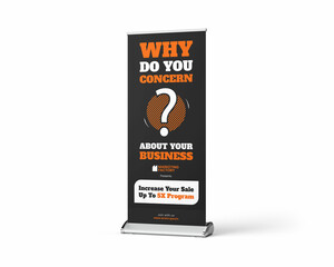 corporate business x roll up banner