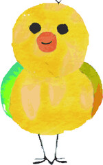 かわいいひよこのベクターイラスト © rikachu