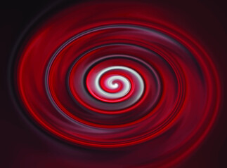 Vector illustration of red black and white color twirl