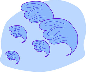 迫る巨大な津波のイメージ