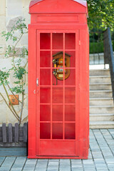 Obraz premium red telephone box