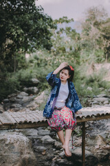 Obraz premium Travel to take photos on vacation.