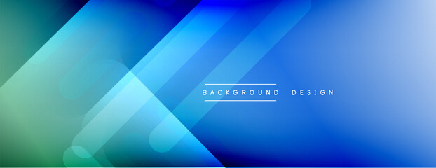 Dynamic lines abstract background. 3D shadow effects and fluid gradients. Modern overlapping forms