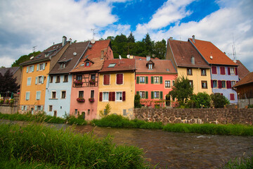 Thann am Fuße der Vogesen in Frankreich